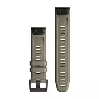 silikonine laikrodzio apyranke - Garmin greitai atsegamas, silikoninis dirželis, Rudos spalvos, 22mm - 2 nuotrauka