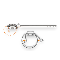 nailoninis laikrodzio dirzelis - Garmin UltraFit 2 Nailoninis dirželis 22 mm, Pilka (Grey) - 2 nuotrauka