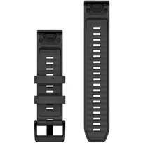 apyranke 22mm - Garmin QuickFit 22mm Silikoninė apyrankė, grafitas (Graphite) - 2 nuotrauka
