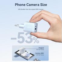 usb 65w charger - MOBILE CHARGER WALL 65W USB/3P WHITE FERW0-EU VENTION - 8 nuotrauka