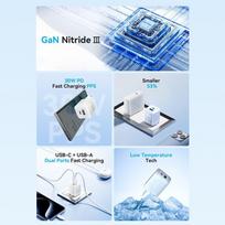 usb 65w charger - MOBILE CHARGER WALL 65W USB/3P WHITE FERW0-EU VENTION - 10 nuotrauka