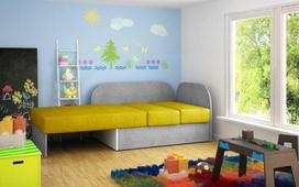 sofa senukai - Sofa NORE Rosa, mėlyna/pilka - 4 nuotrauka