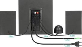 kompiuterio koloneles - Speedlink Gravity LT 2.1 Subwoofer System Juodas (Black) - 2 nuotrauka