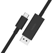 displayport 2.1 kabelis - Belkin USB-C auf DisplayPort Kabelis 1,4m juodas AVC014bt2MBK - 6 nuotrauka