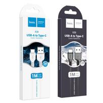 usb a usb c pakrovejas - Hoco X20 USB To USB Type-C Cable 1m White - 2 nuotrauka