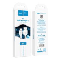 usb a usb c pakrovejas - Hoco X20 USB To USB Type-C Cable 1m White - 3 nuotrauka
