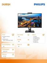 usb philips - Philips 243B1JH - 8 nuotrauka