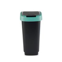 senukai siuksliadeze - Šiukšliadėžė Rotho Twist 17543, Juoda (Black)/Žalia (Green), 10 l - 3 nuotrauka