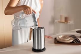 brita filtras - Vandens filtravimo ąsotis BRITA Glass+1 Maxtra Pro PP, pilkas (Grey) - 2 nuotrauka