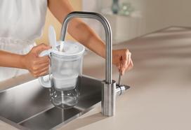 brita filtras - Vandens filtravimo ąsotis BRITA Glass+1 Maxtra Pro PP, pilkas (Grey) - 5 nuotrauka