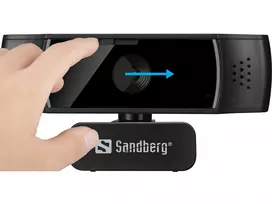 webcam 1080p hd - Sandberg 134-38 USB Webcam Autofocus DualMic Juodas (Black) - 6 nuotrauka