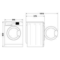 dziovykle su skalbimo - Whirlpool FFWDB 964489 SV EE - 3 nuotrauka