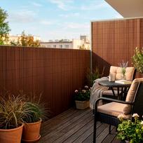 pvc tentai - Springos PVC privatumo uždanga, ruda (Brown), 500 x 100 cm - 2 nuotrauka