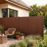 pvc tentai - Springos PVC privatumo uždanga, ruda (Brown), 500 x 100 cm - 4 nuotrauka