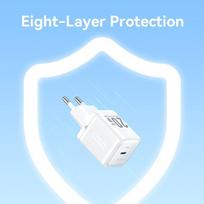 ikrovikliai 20w - MOBILE CHARGER WALL 20W USB-C/1P WHITE FEPW0-EU VENTION - 2 nuotrauka