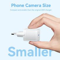 ikrovikliai 20w - MOBILE CHARGER WALL 20W USB-C/1P WHITE FEPW0-EU VENTION - 6 nuotrauka