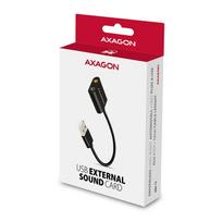 audi - Axagon ADA-12 USB 2.0 Stereo Garso Adapteris 15 cm Juodas (Black) - 3 nuotrauka