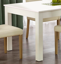 stalas baltas isskleidziamas - Valgomojo stalas Halmar Seweryn White, 1600x900x760 mm - 3 nuotrauka