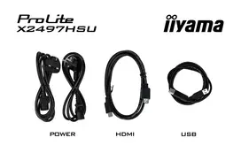 usb c monitorius - iiyama X2497HSU-B1 - 8 nuotrauka