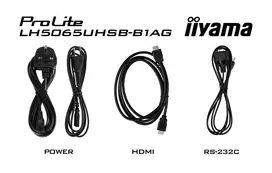 uhd 4k monitorius - Iiyama ProLite LH5065UHSB-B1AG 50", 4K, juodas (Black) - 3 nuotrauka