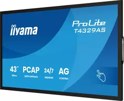 monitorius 20 - iiyama ProLite T4329AS-B1AG 42.5", 4K Ultra HD, Touchscreen, Android, USB-C - 2 nuotrauka