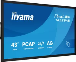monitorius 20 - iiyama ProLite T4329AS-B1AG 42.5", 4K Ultra HD, Touchscreen, Android, USB-C - 3 nuotrauka