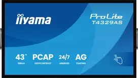 monitorius 20 - iiyama ProLite T4329AS-B1AG 42.5", 4K Ultra HD, Touchscreen, Android, USB-C - 6 nuotrauka