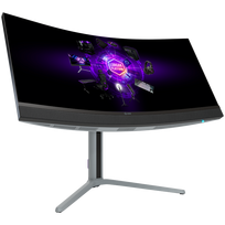 lenktas monitorius - Lorgar 34MP1 34", UWQHD, lenktas, juodas (Black) - 3 nuotrauka