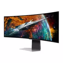 lenktas monitorius - Samsung Odyssey G9 LS49CG954SUXEN 49", OLED, lenktas, sidabras (Silver) - 2 nuotrauka