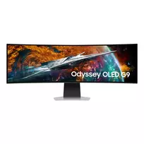 lenktas monitorius - Samsung Odyssey G9 LS49CG954SUXEN 49", OLED, lenktas, sidabras (Silver) - 3 nuotrauka