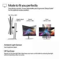 qhd monitorius - HP Series 7 Pro 727pq 27" IPS QHD 120Hz Monitor - 2 nuotrauka
