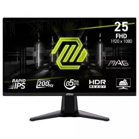 gaming monitoriai - MSI MAG 255F E20 24.5" Gaming, IPS, 200Hz, 0.5ms, Juodas (Black) - 5 nuotrauka