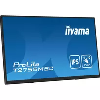nesiojamas monitorius - Nešiojamas monitorius iiYama ProLite T2755MSC-B1, 27", IPS, 1920 x 1080, 16:9, 400 cd/m², Touchscreen - 2 nuotrauka