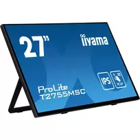 nesiojamas monitorius - Nešiojamas monitorius iiYama ProLite T2755MSC-B1, 27", IPS, 1920 x 1080, 16:9, 400 cd/m², Touchscreen - 3 nuotrauka
