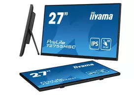 nesiojamas monitorius - Nešiojamas monitorius iiYama ProLite T2755MSC-B1, 27", IPS, 1920 x 1080, 16:9, 400 cd/m², Touchscreen - 4 nuotrauka