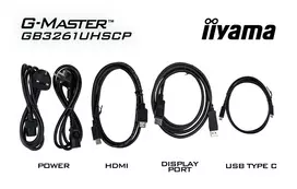 usb c monitorius - iiyama G-MASTER GB3261UHSCP-B1 31.5", 4K, VA, Juodas (Black) - 2 nuotrauka