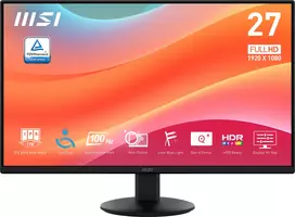 msi monitorius 27 - LCD Monitor|MSI|PRO MP272L|27"|Business|Matte|Panel IPS|1920x1080|16:9|100Hz|1 ms|Tilt|Colour Black|PROMP272L - 7 nuotrauka