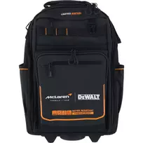 deze su ratukais - DeWALT McLaren Įrankių kuprinė su teleskopine rankena, Juoda/Geltona (Black/Yellow) - 5 nuotrauka
