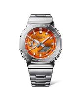 sidabrinis laikrodis - Casio G-Shock G-Steel GM-2110D-4AER Vivid Orange (Vivid Orange) - 8 nuotrauka
