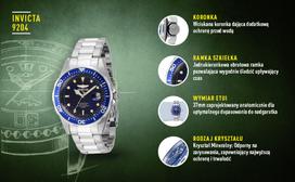 invicta - Invicta Pro Diver 9204 Mėlynas (Blue) 37mm - 6 nuotrauka
