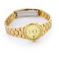 auksini laikrodziai - CASIO LTP-V002D-1AUDF Moteriškas Laikrodis Auksinis (Gold) - 8 nuotrauka