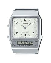 laikrodziai zadintuvai - Casio Vintage AQ-800E-7A2EF Sidabrinis (Silver) laikrodis - 5 nuotrauka