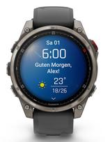 garmin fenix laikrodis - Garmin fēnix 8 Pro 47mm Titanium Graphite (Grafito) - 3 nuotrauka