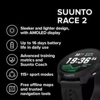 ismanieji sportiniai laikrodziai - Suunto Race 2  Titanium  Black (Juodas) - 6 nuotrauka