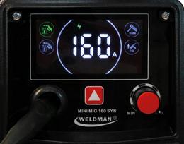 mig suvirinimo aparatas - Weldman MINI MIG 160 Synergia Flux - 8 nuotrauka
