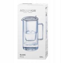 vandens indas - Aquaphor Glass MF+ MG, 2,5 l, Pilkas (Grey) - 2 nuotrauka
