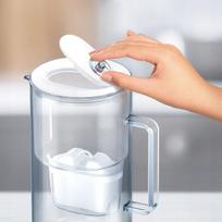 vandens indas - Aquaphor Glass MF+ MG, 2,5 l, Pilkas (Grey) - 3 nuotrauka