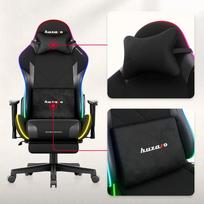 gaming chair - Huzaro Force 5.7 RGB Juodas (Black) - 4 nuotrauka
