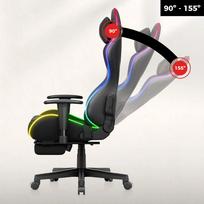 gaming chair - Huzaro Force 5.7 RGB Juodas (Black) - 5 nuotrauka