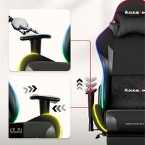 gaming chair - Huzaro Force 5.7 RGB Juodas (Black) - 6 nuotrauka